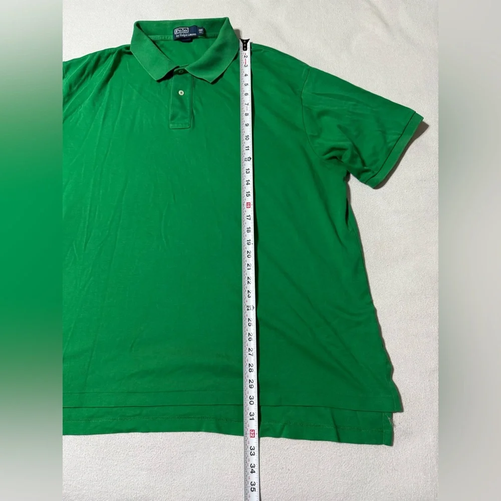 Polo Ralph Lauren Mens 3XB Green Short Sleeve 100% Cotton Polo *flaws‎